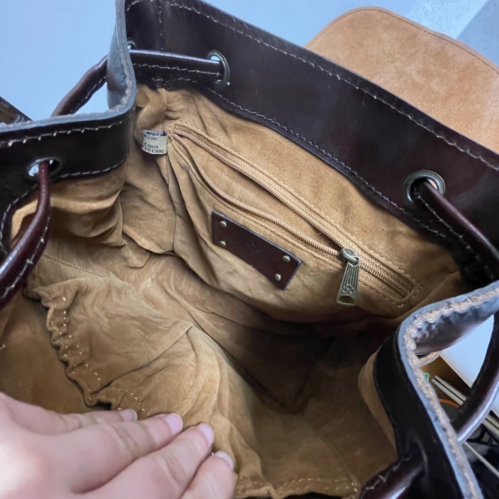 Aberdeen Stained Veg Tan backpack by PatriciaNash - Picture 7 of 8